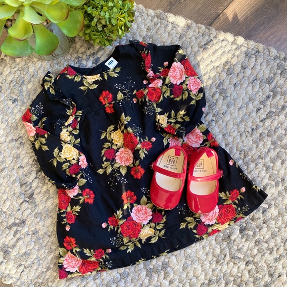 GAP Other - Old Navy floral dress red Gap shoes 2pc lot